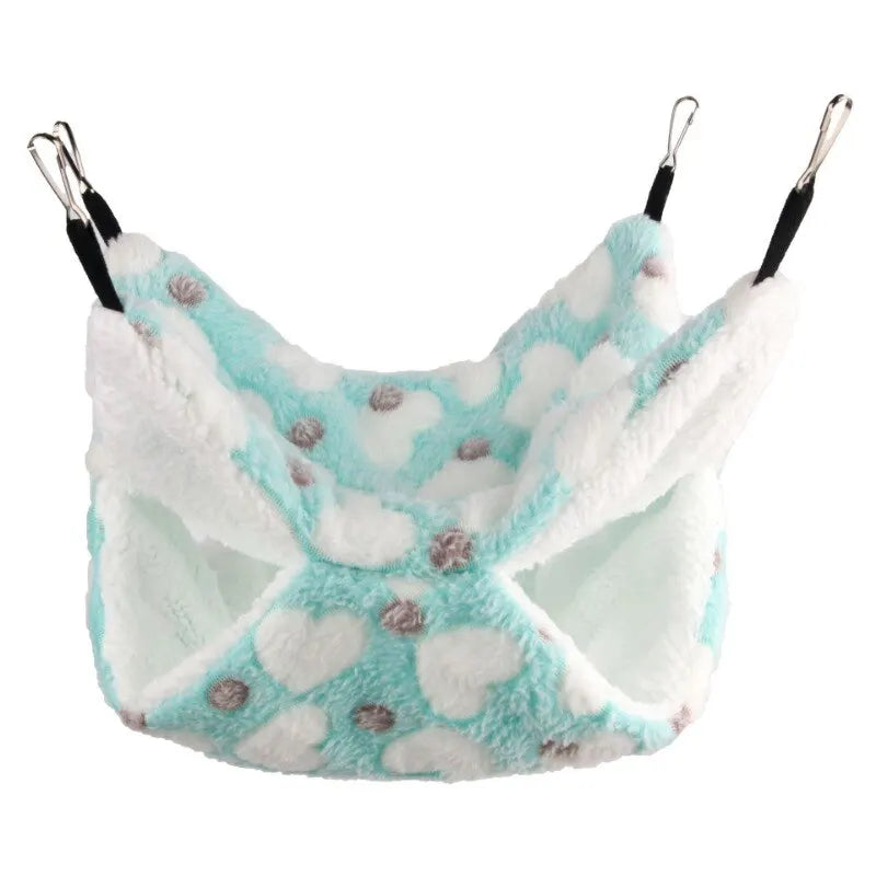 Hammock Small Pet Hanging Bed Double Warm Thickened Pet Cage Accessories