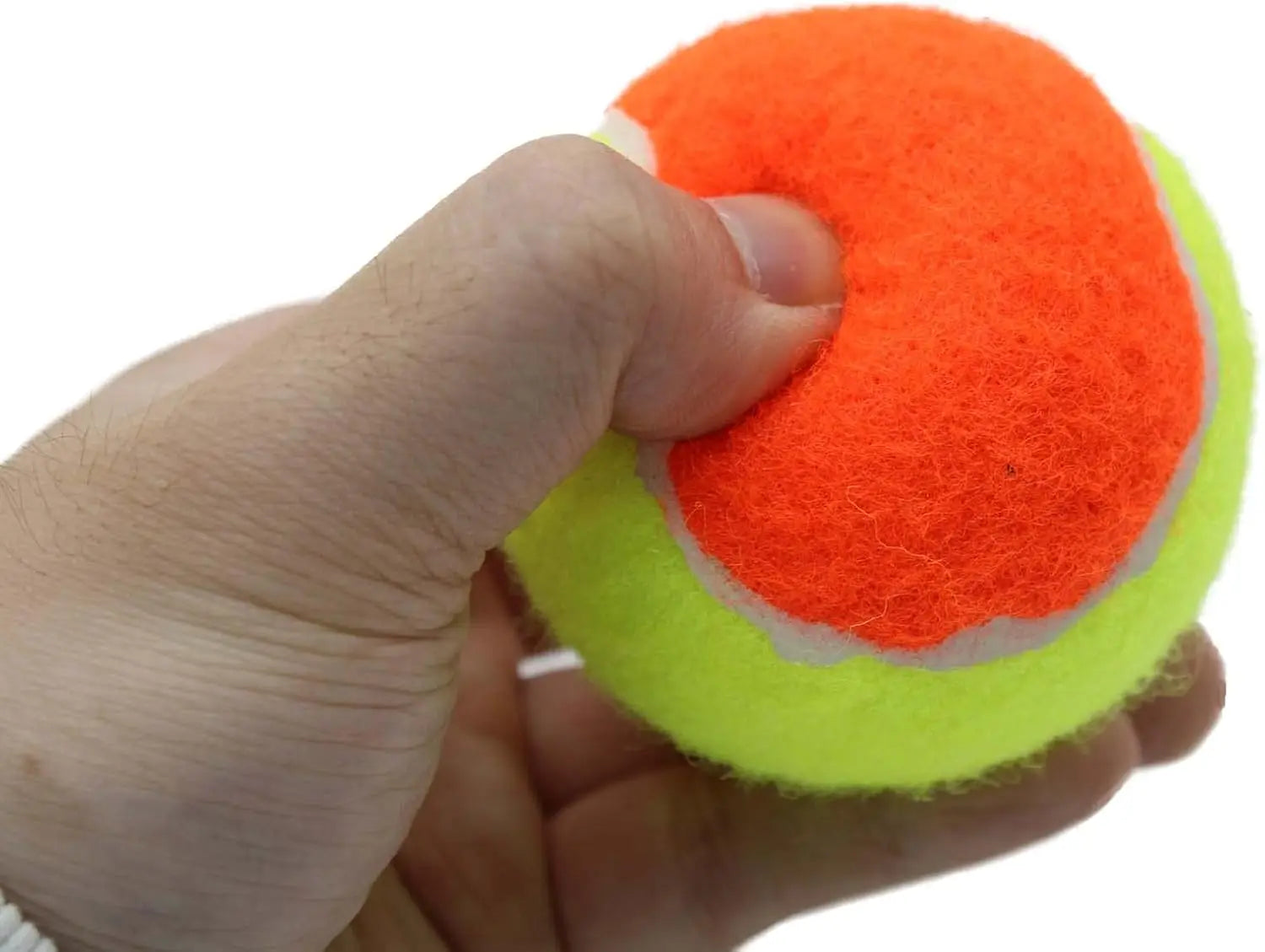 Low Compression Tennis Balls, 12 Pack with Mesh Bag Orange and Yellow