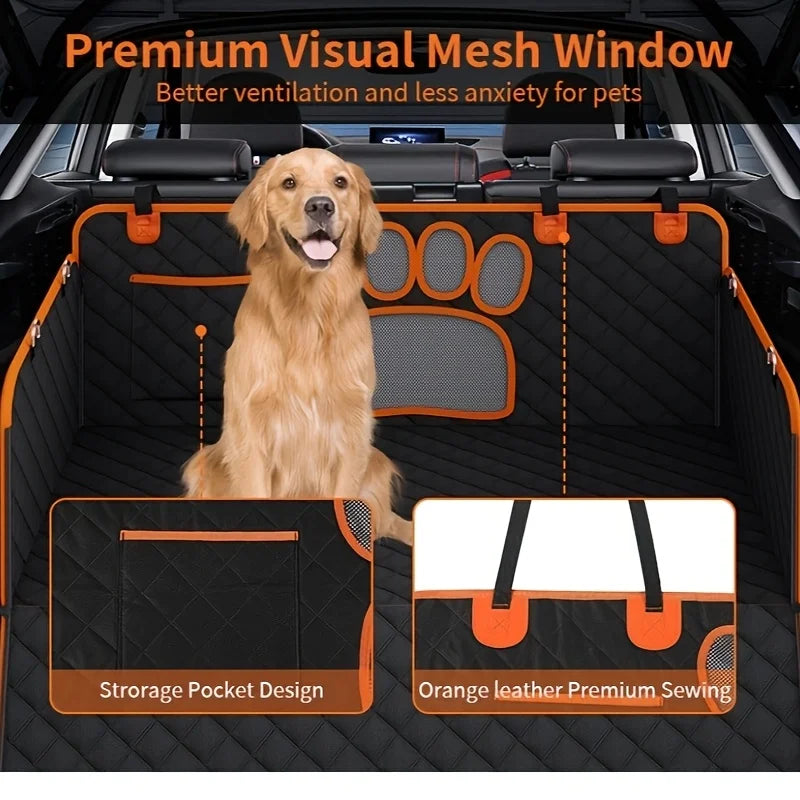 Dog Seat Cover, Hammock Heavy Duty Scratch Resistant Anti Slip Durable Soft Pet Rear Seat Cover
