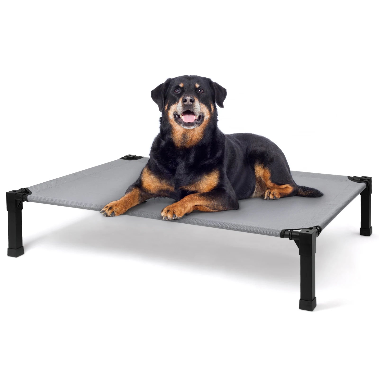 Elevated Dog Bed, Cooling Raised with Chew Proof Washable Breathable Mesh and Metal Frame