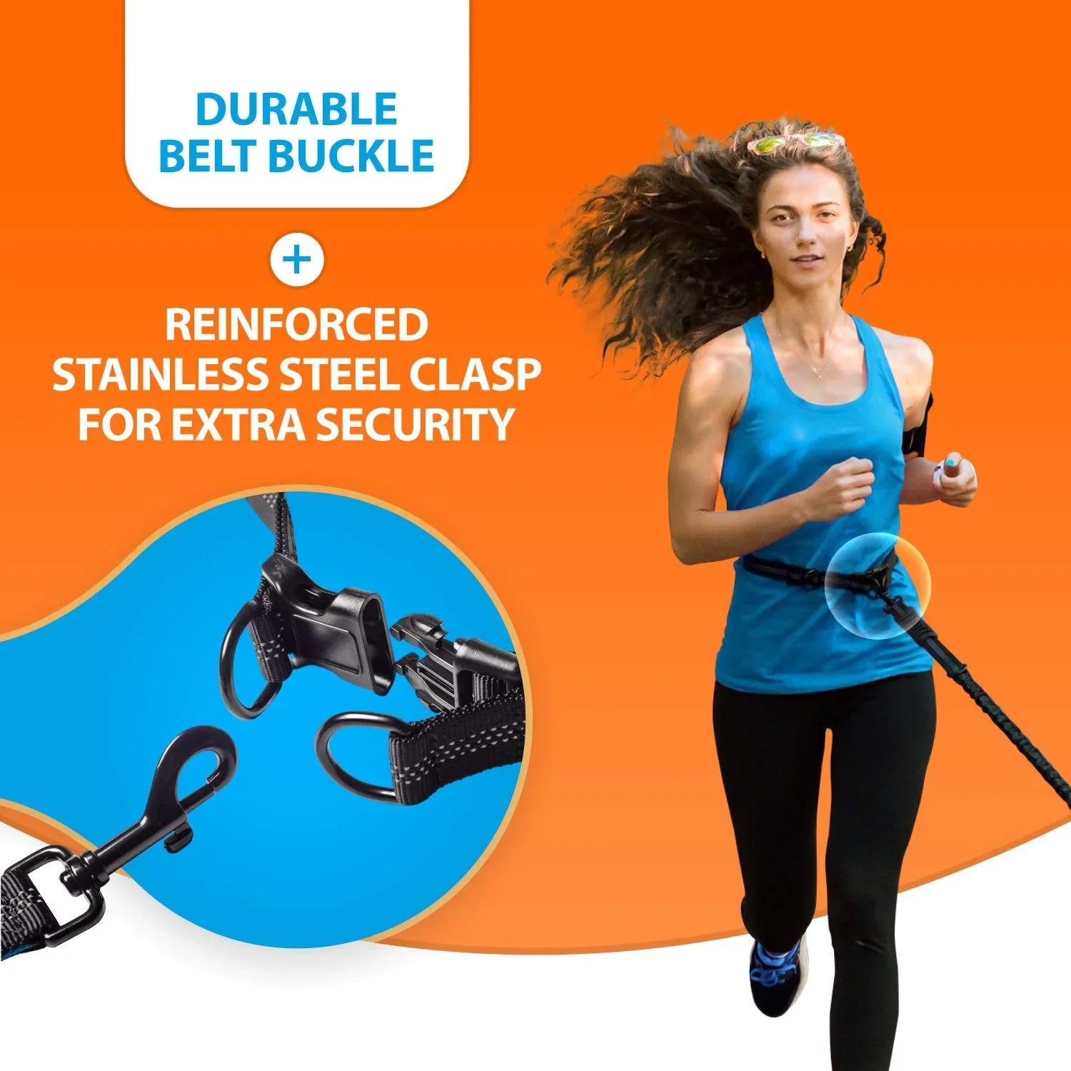 Explosion-Proof Short Elastic Buffer Pet Leash One-Hand Drag Two-Walking Rope