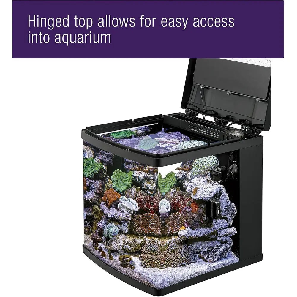 Aquarium Kit, Nano Tank, Customizable LED Lighting,  Saltwater and freshwater Environments, 16 Gallons