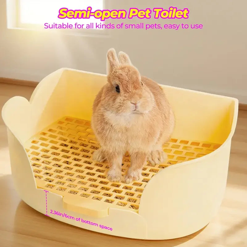 Litter Box, Potty Corner Toilet Trainer for Hamster Guinea Pig Ferret Bunny Small Animals