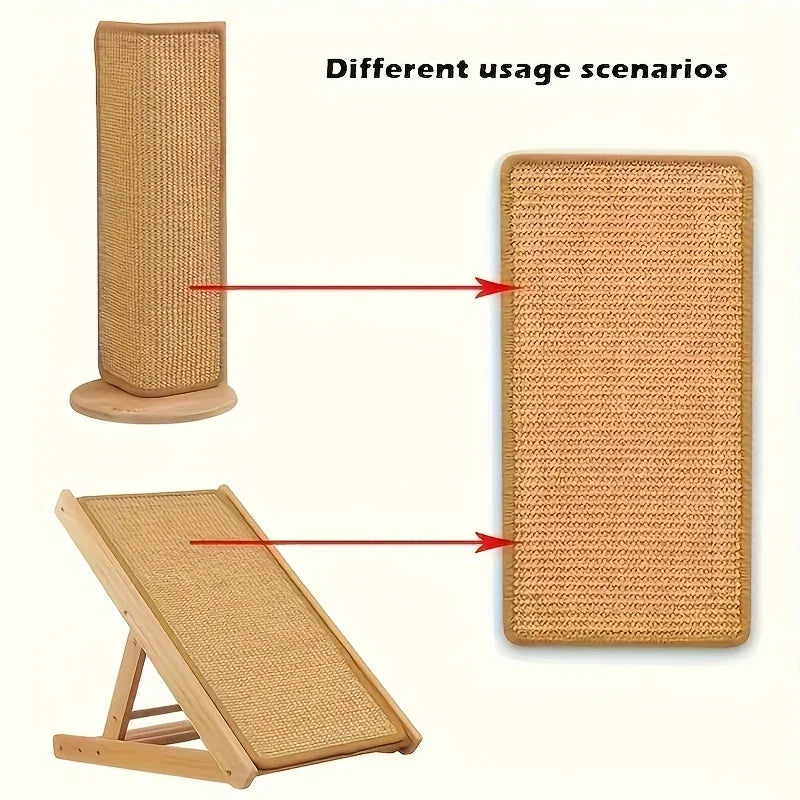 A Sturdy and Thick Cat Scratch Board - Free of Clutter, Used for Exercise and Relaxation