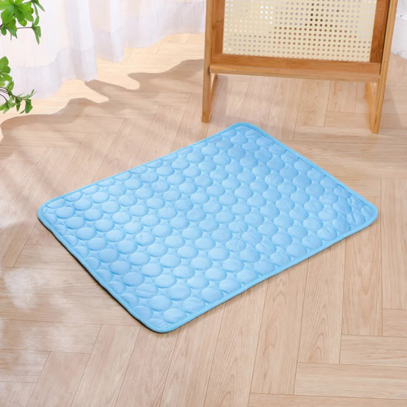 Pet Summer Cooling Mat Water Absorption Portable Cooling Gel Sleeping Pad Scratch-resistant Easy Clean