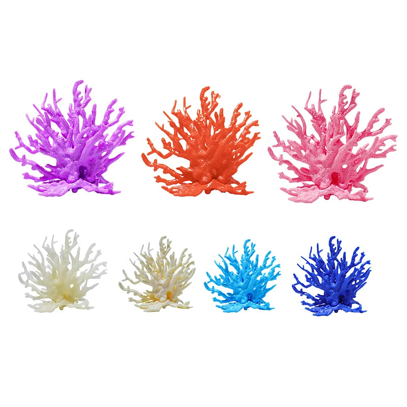 Coralline Artificial Aquarium Fish Tank Decorations PVC Plants Coral Ornaments