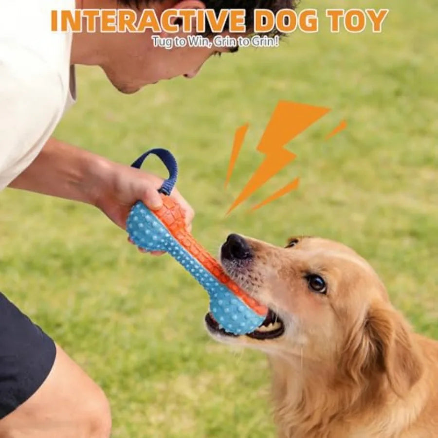 Floating Dog Toys, 3 Pack TPR Water Pool Fetching Toy with Durable Rope for Small Medium Large Dogs, Bright Bumper Interactive
