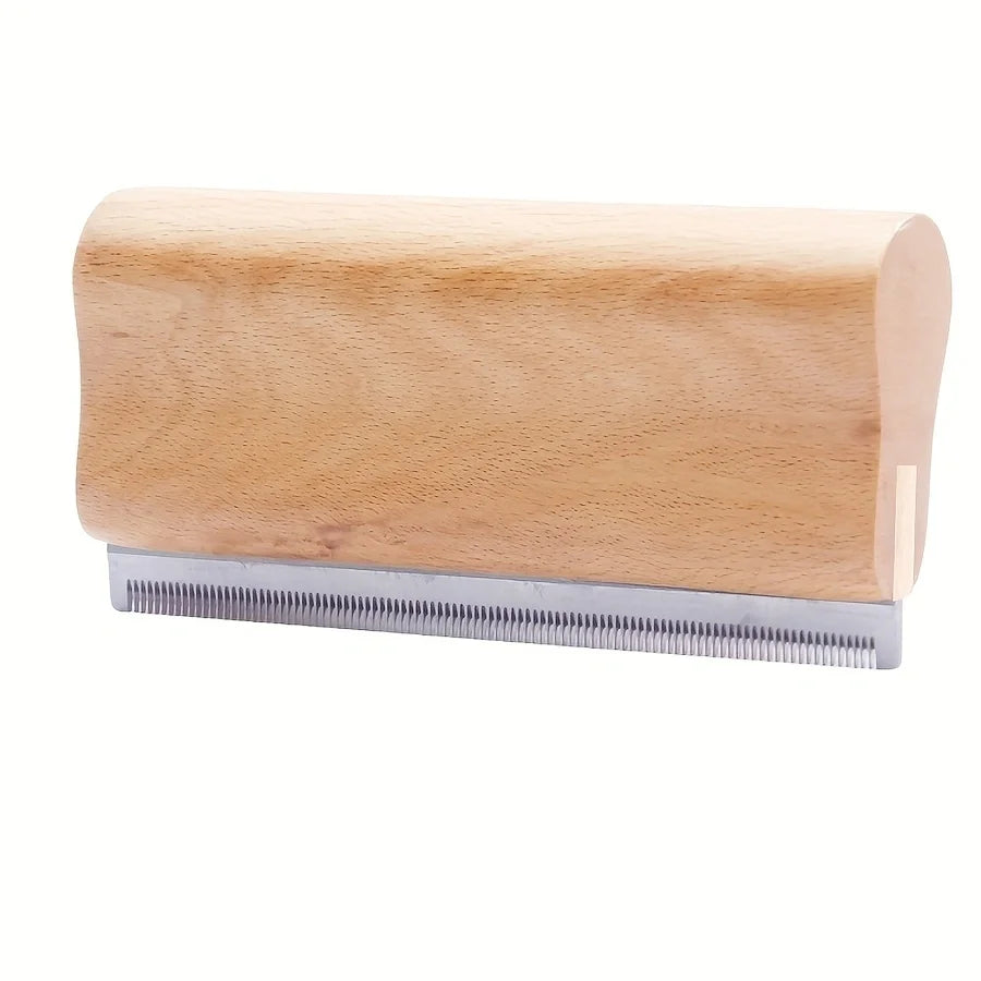 Wood Self-Cleaning Removal Shedding Hair Tool For Short And Long Hair