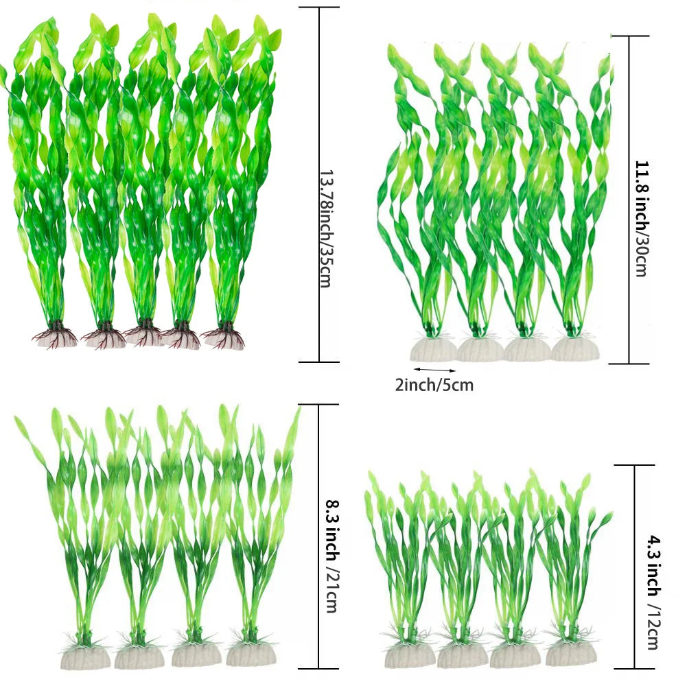 Plastic Aquarium Plants Artificial Seaweed Water Grass Underwater for Aquarium