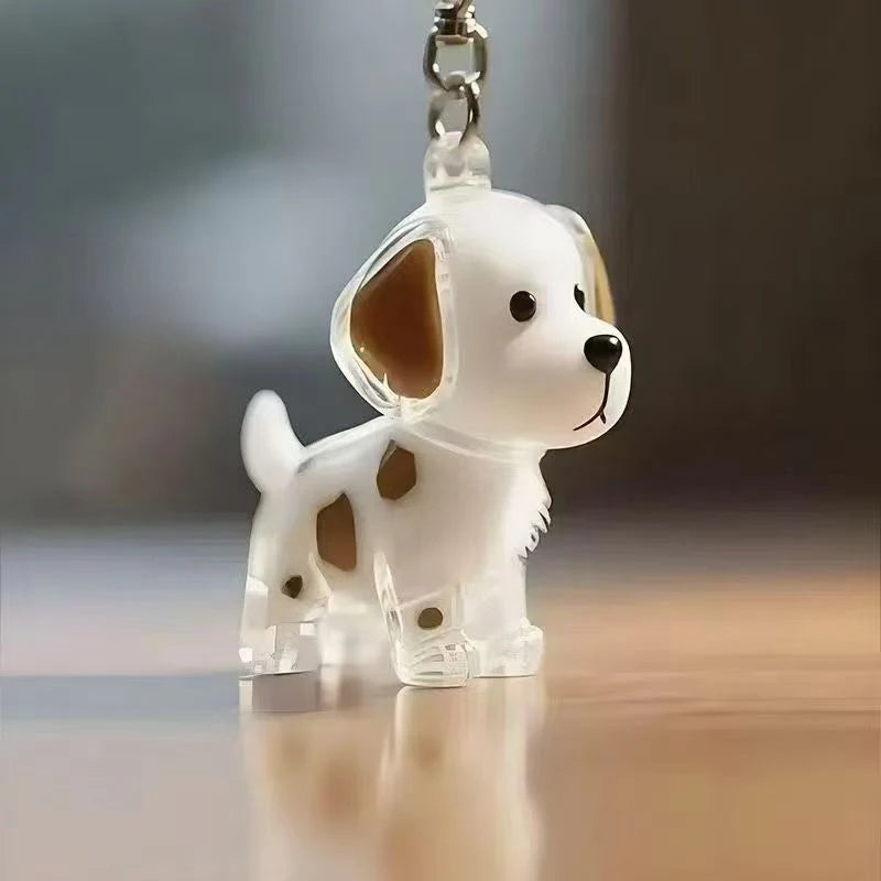 Clear Hair Memorial Keepsake Capsule Pet's Dog Fur Container Pendant Keychain