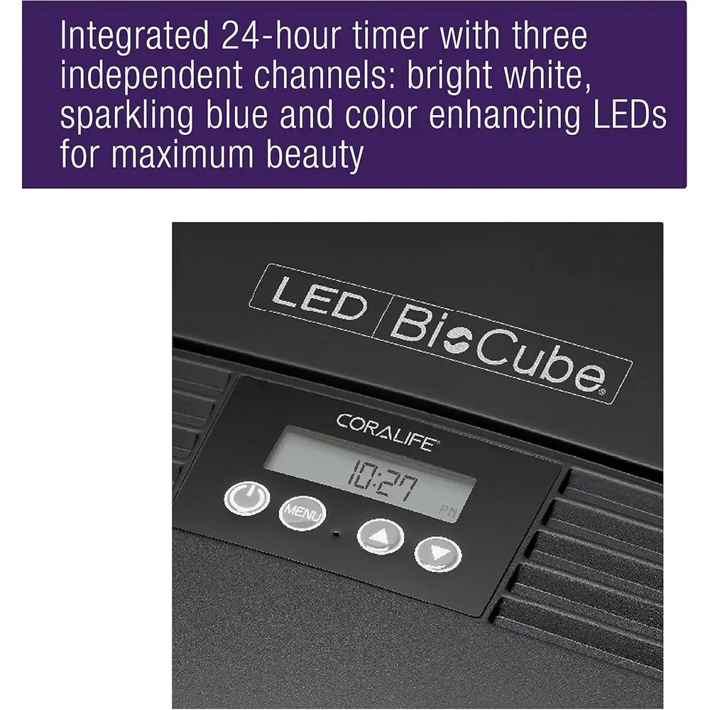 Aquarium Kit, Nano Tank, Customizable LED Lighting,  Saltwater and freshwater Environments, 16 Gallons