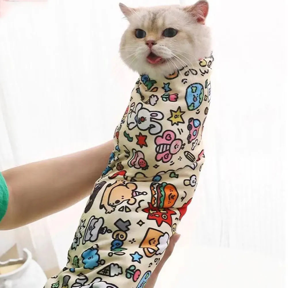 Cat Grooming Swaddle Wrap for Nail Trimming