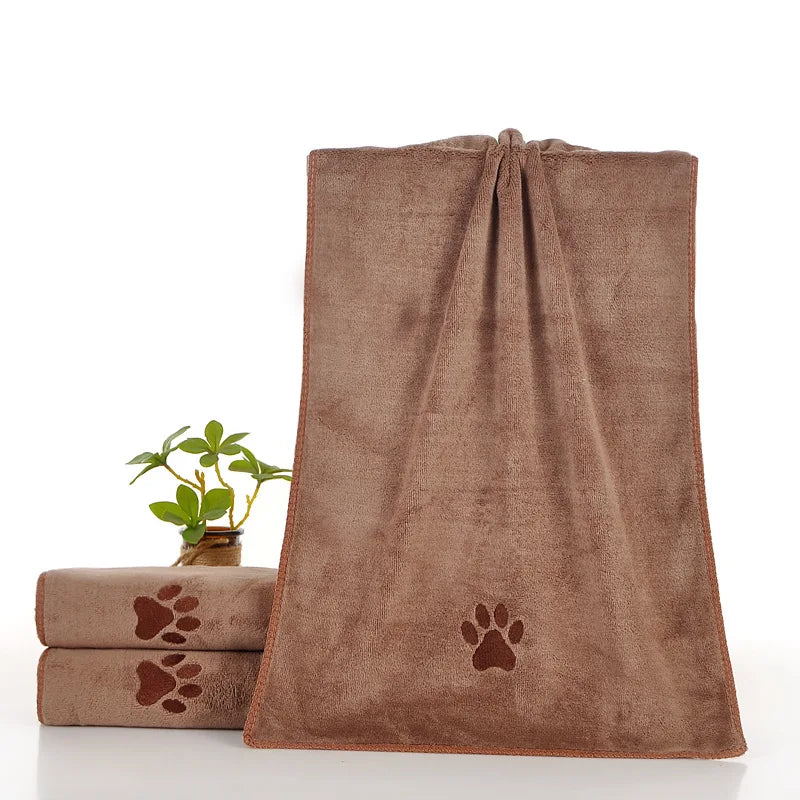 Pet Towel Soft, Thickened and Quick-drying Small Large Dog Cat Bath Towel Absorbs Water