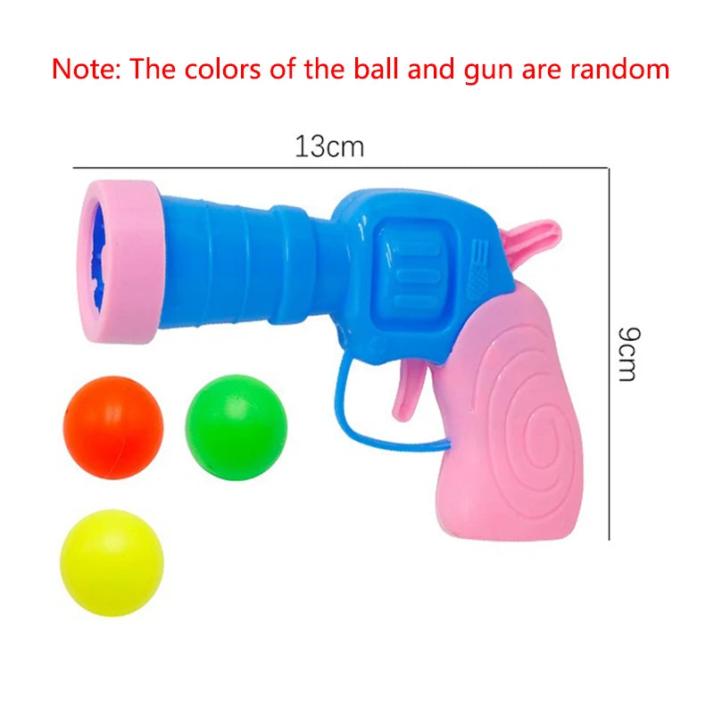 Cat Toy Interactive High Fun Toy Gun 10/20/30/100Pcs Plush Ball Launches Quiet High Bounce Ball