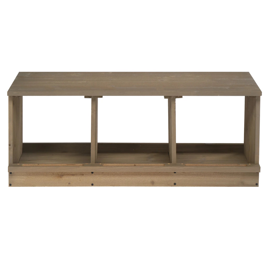 Nesting Boxes for Chickens, Wooden 3 Compartments
