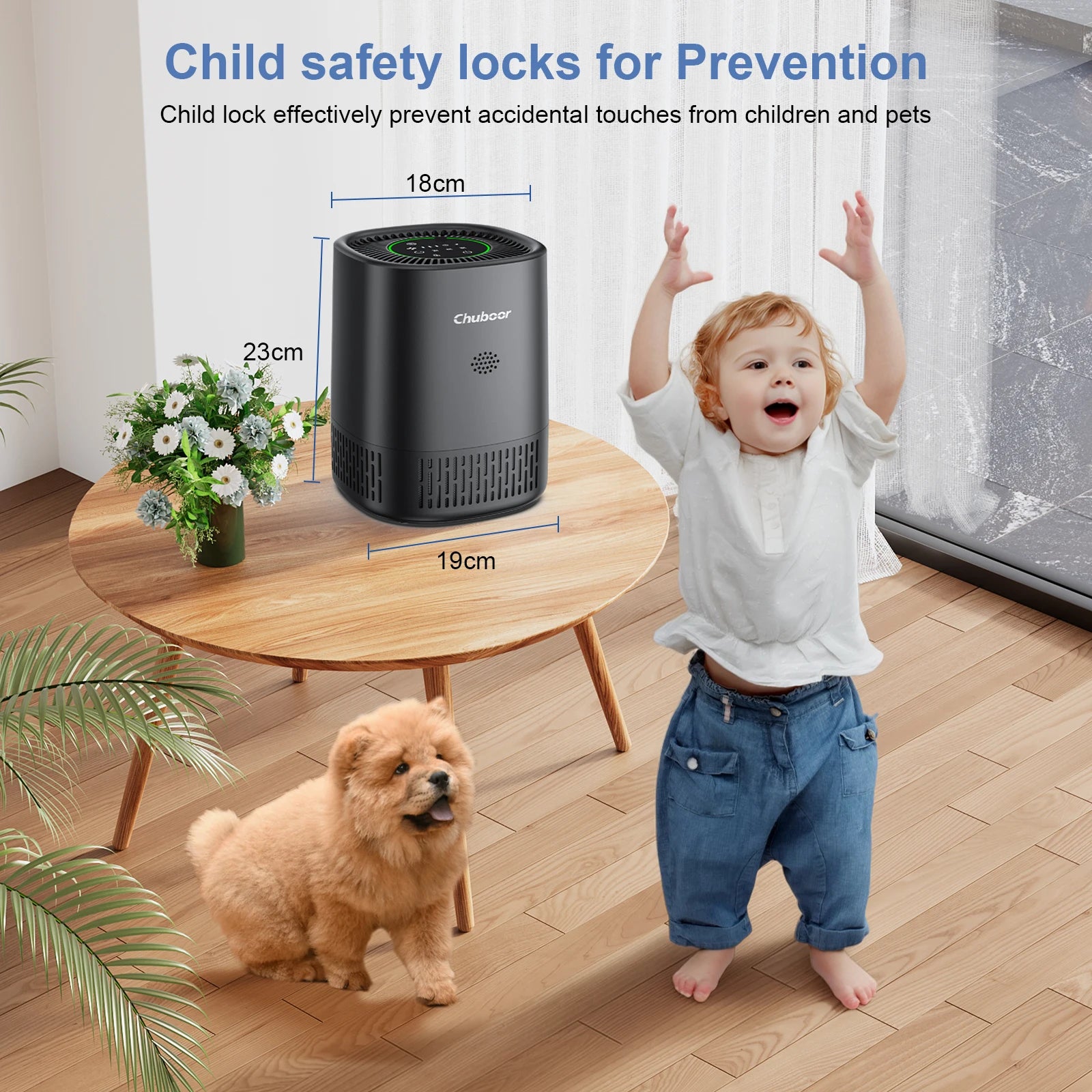 Air Purifiers for Bedroom Home, Filter Cleaner with Sponge Filters Smoke Allergies Pet Dander Odor Dust, Office, Desktop