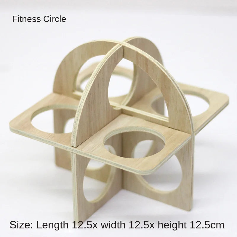 Hamster Toys Small Houses Wooden Furniture Running Wheels Villas Swings Wooden Nests Bite Resistant