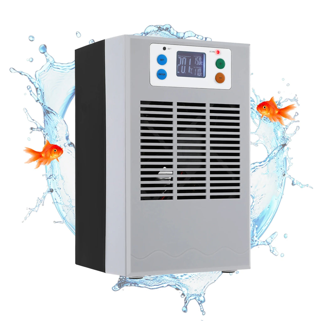 100w Fish Tank Hot And Cold Water Machine 110v Us Plug Led Display Suitable For Seawater Freshwater Coral Reef Tanks