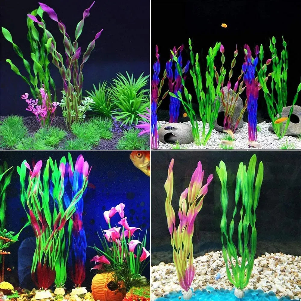 Plastic Aquarium Plants Artificial Seaweed Water Grass Underwater for Aquarium