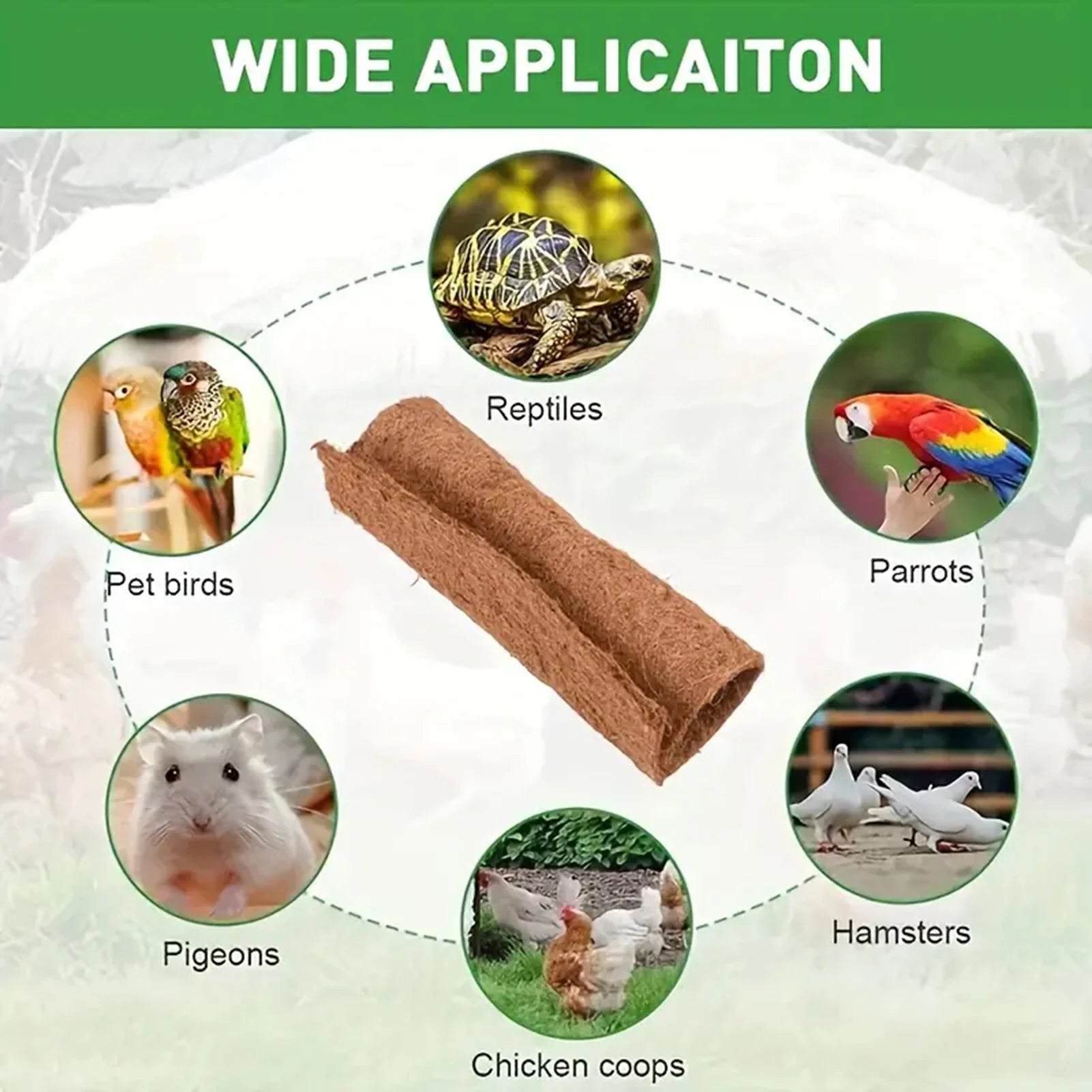Coconut Fiber Reptile Mat Lizard Terrarium Breeding Eggs Mat Laying Nest Pad Dust Free Moisturizing Pet Bedding