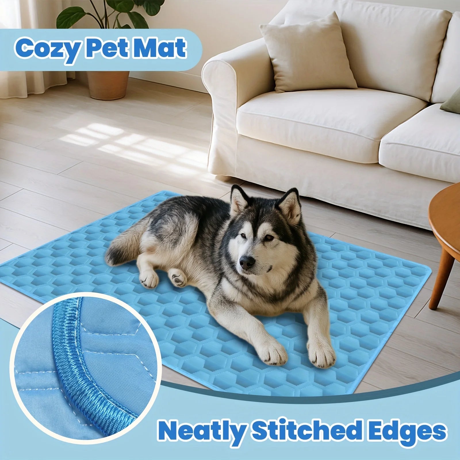 Cooling Mat Summer Washable Portable Pet Cooling Pad for Dogs Cat Ice Silk Blanket Breathable Sleeping Mat