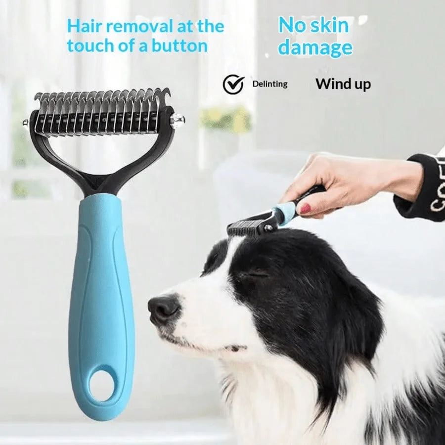 Effectively Reduces Shedding For Short, Medium And Long Haired Pets - Gentle Deshedding Tool, Suitable For Dogs & Cats, Easy To Clean, Comfortable Grip