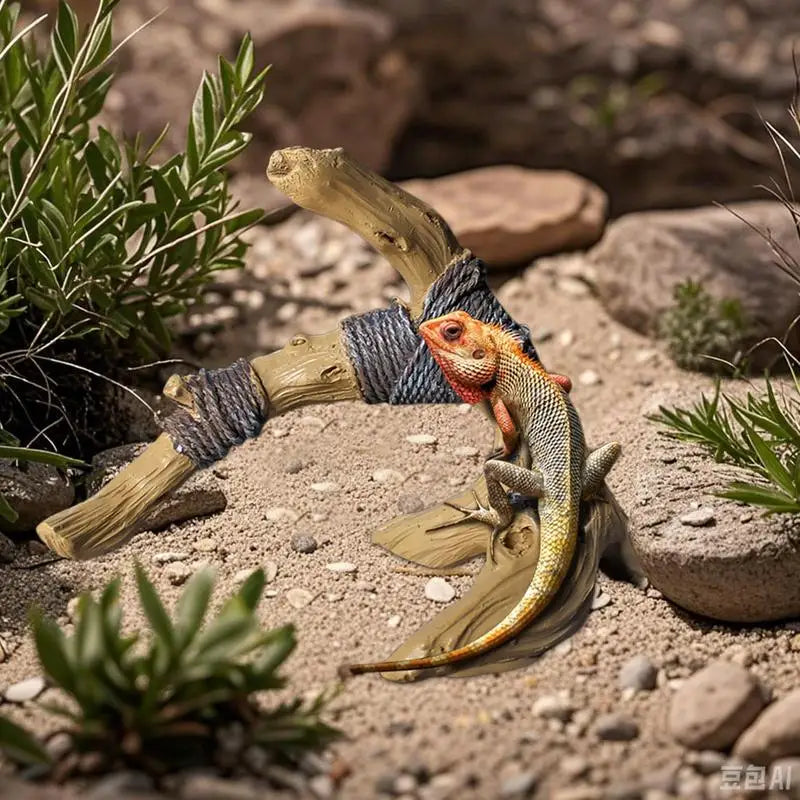 Reptile Wood Branches Resin Driftwood Climb Ornament Aquarium And Terrarium Decoration