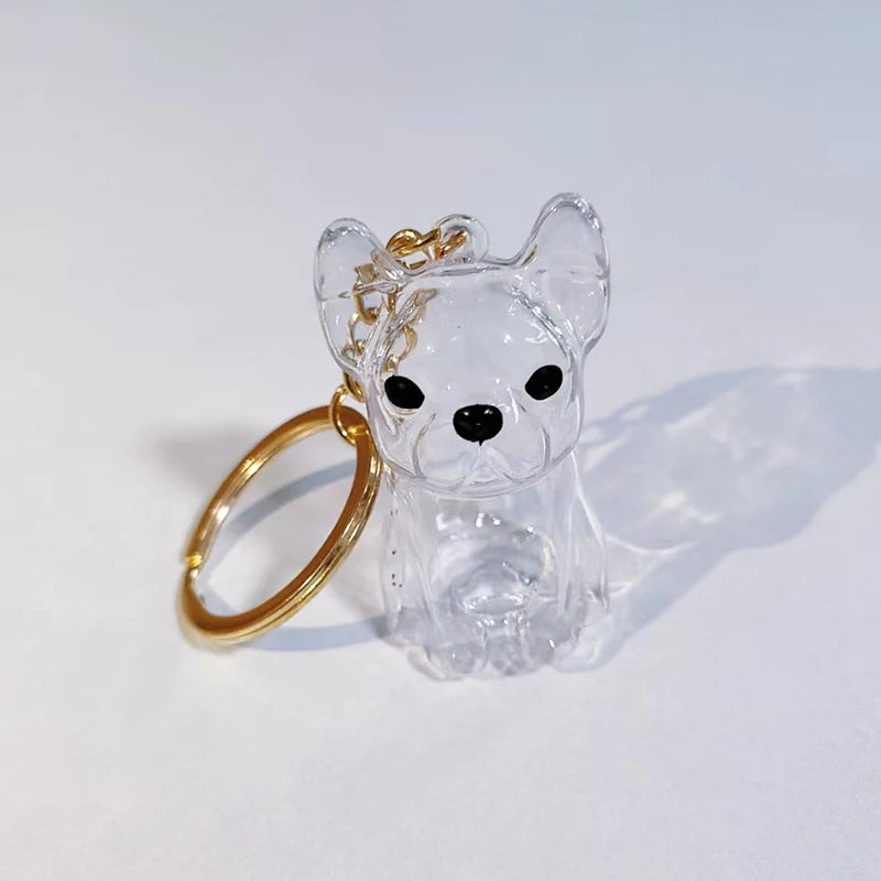 Clear Hair Memorial Keepsake Capsule Pet's Dog Fur Container Pendant Keychain