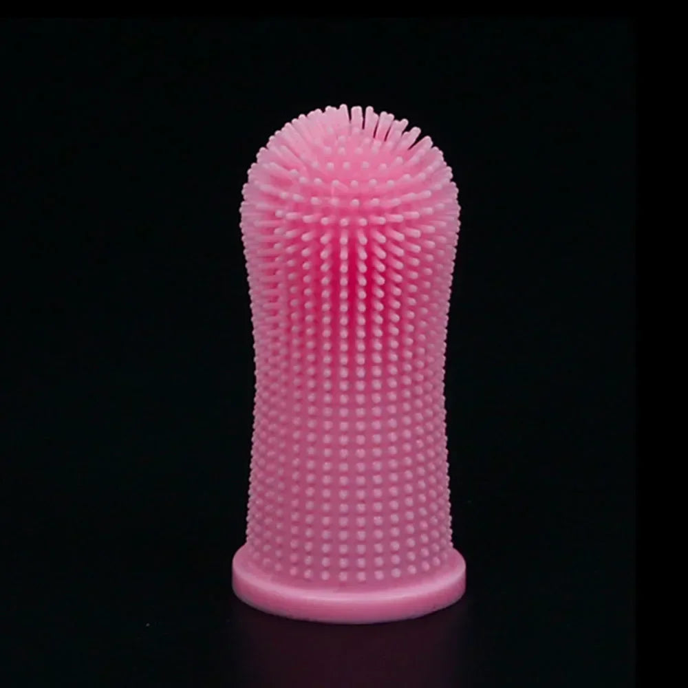 Cat Dog Silicone Super Soft Finger Toothbrush Cleaning Teeth and Bad Breath