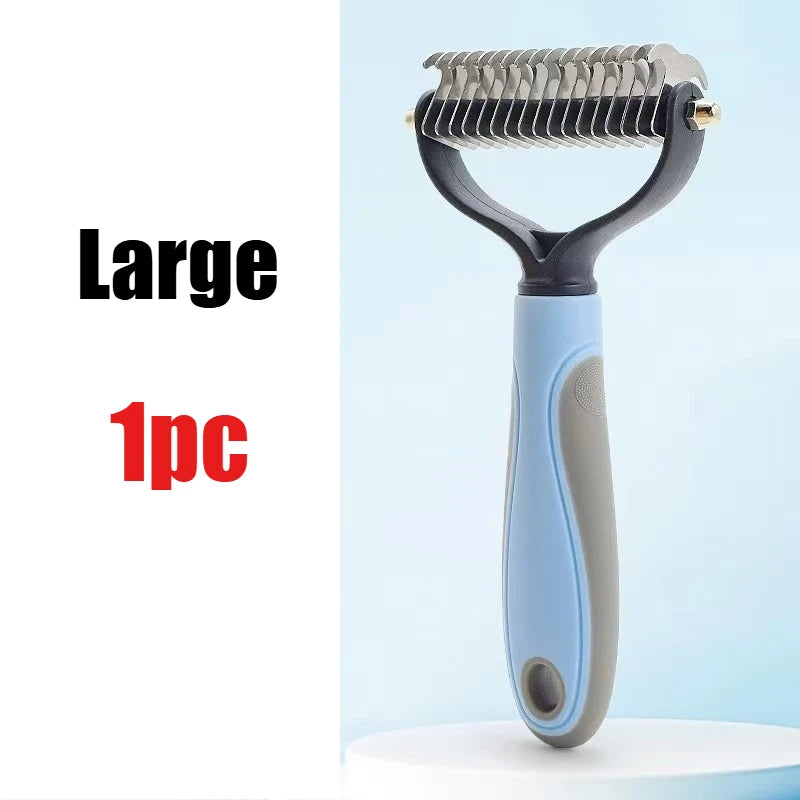Professional Pet Deshedding Brush Dog Hair Remover Pet Fur Knot Cutter Puppy Cat Comb Brushes Dogs Grooming Shedding Supplies