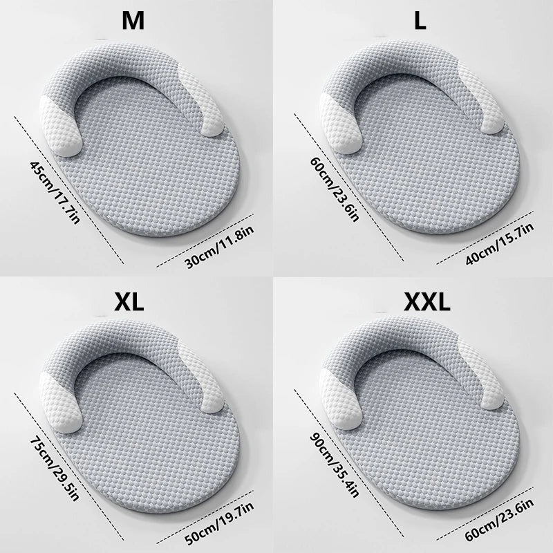 Cooling Bed Summer Ice Silk Mat Oval Pet Nest Breathable Heat Dissipation Cooling Pad for Small Medium Large Dogs Cats