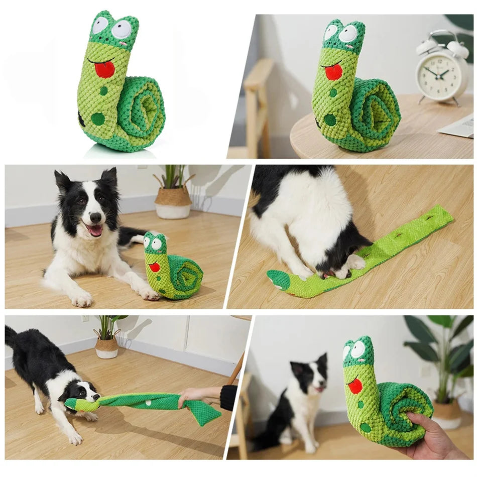 Dog Puzzle Toys Squeaky Plush Snuffle Dog Toy Game IQ Training Foraging for Small Medium Large Dogs