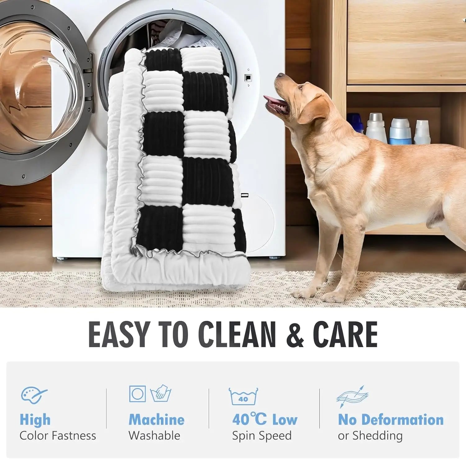 Non-Slip Car Bed for Back Seat, Soft Travel Pet Mat with Anti-Skid Bottom, Fits Most Vehicles (51x23.5in)