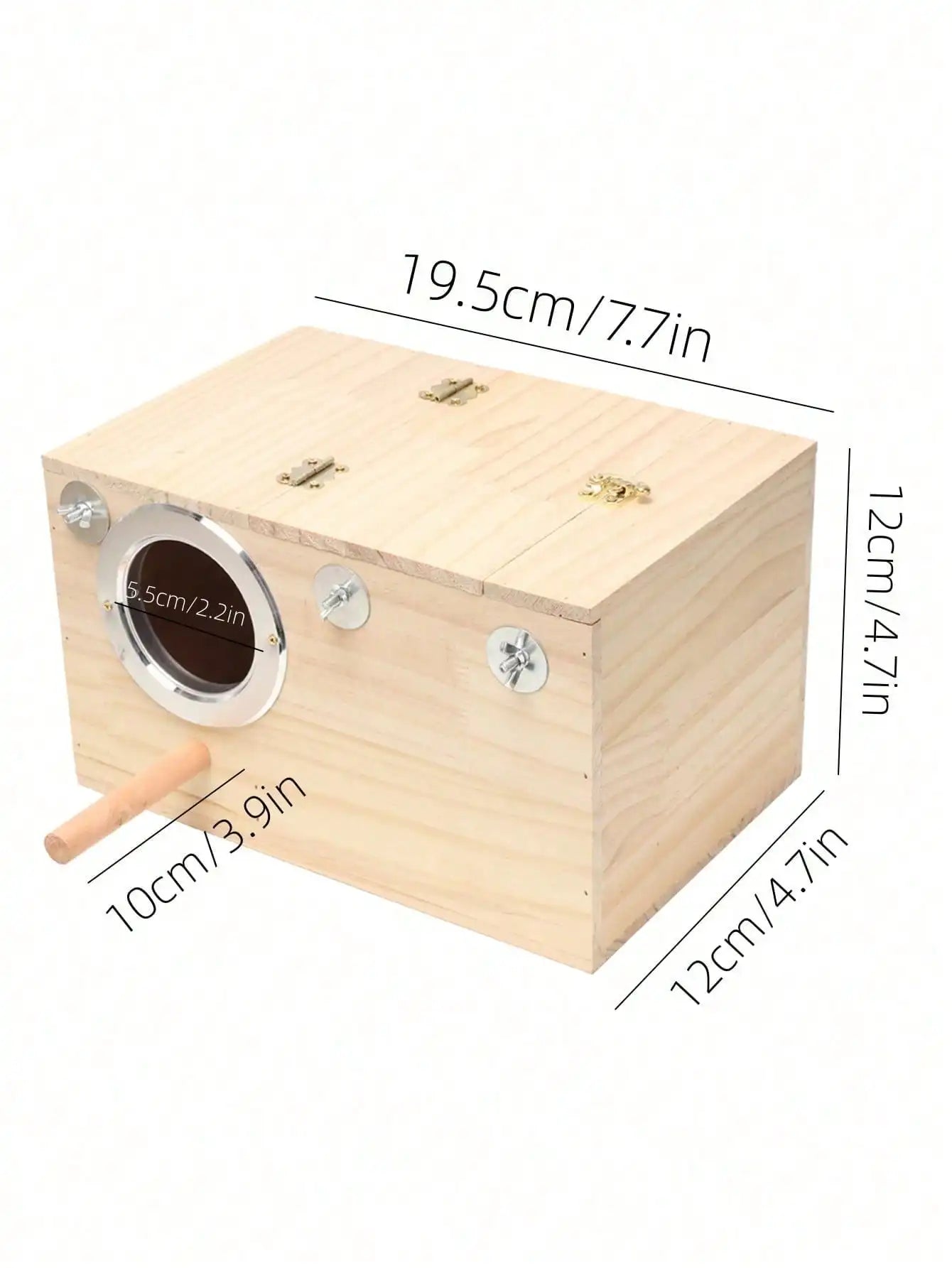 Nest Box Bird House Wood Breeding Box Suitable For Lovebirds, Cockatoos, Budgies, Finches and Parakeets