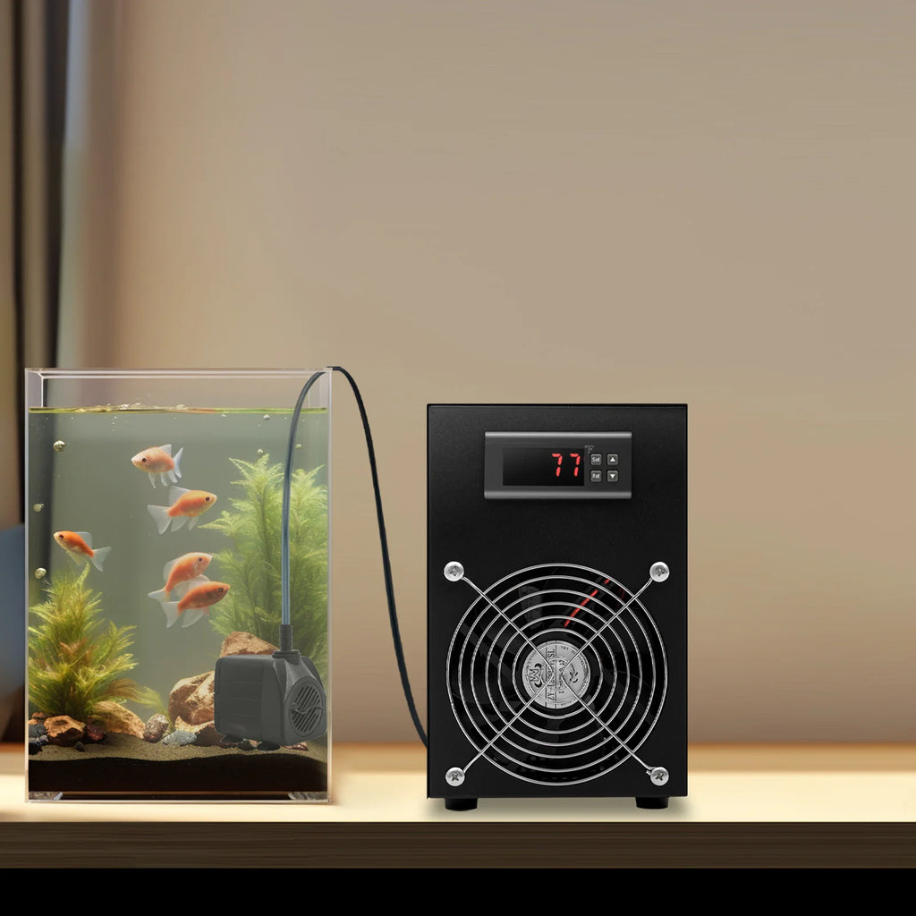 Aquarium Chiller with Digital Display 15.85 Gal Fish Tank Cooling Machine -58~230℉ Adjustable Temp Aquarium Cooling Machine 200W