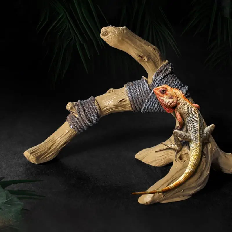 Reptile Wood Branches Resin Driftwood Climb Ornament Aquarium And Terrarium Decoration
