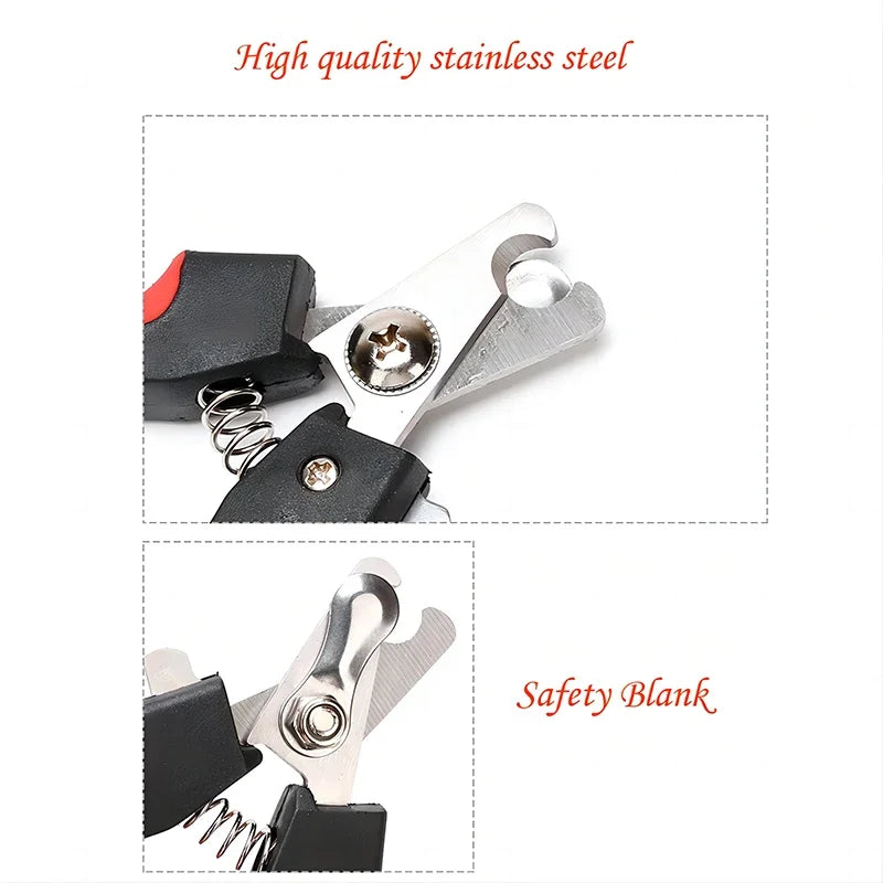 Multifunctional Stainless Steel Pet Nail Clippers with File