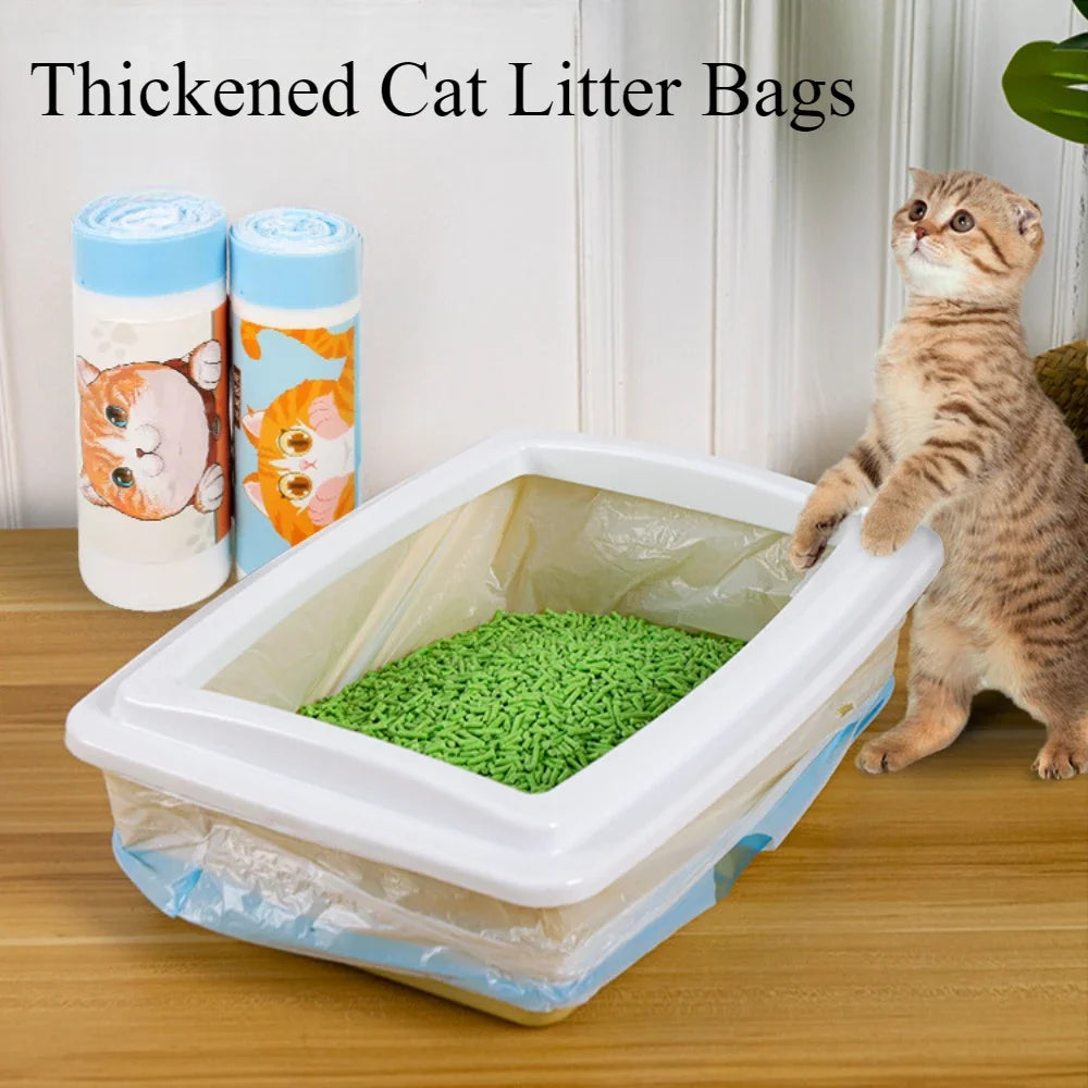 Thickened Cat Litter Bags Disposable Cat Litter Box Liners Drawstring Type