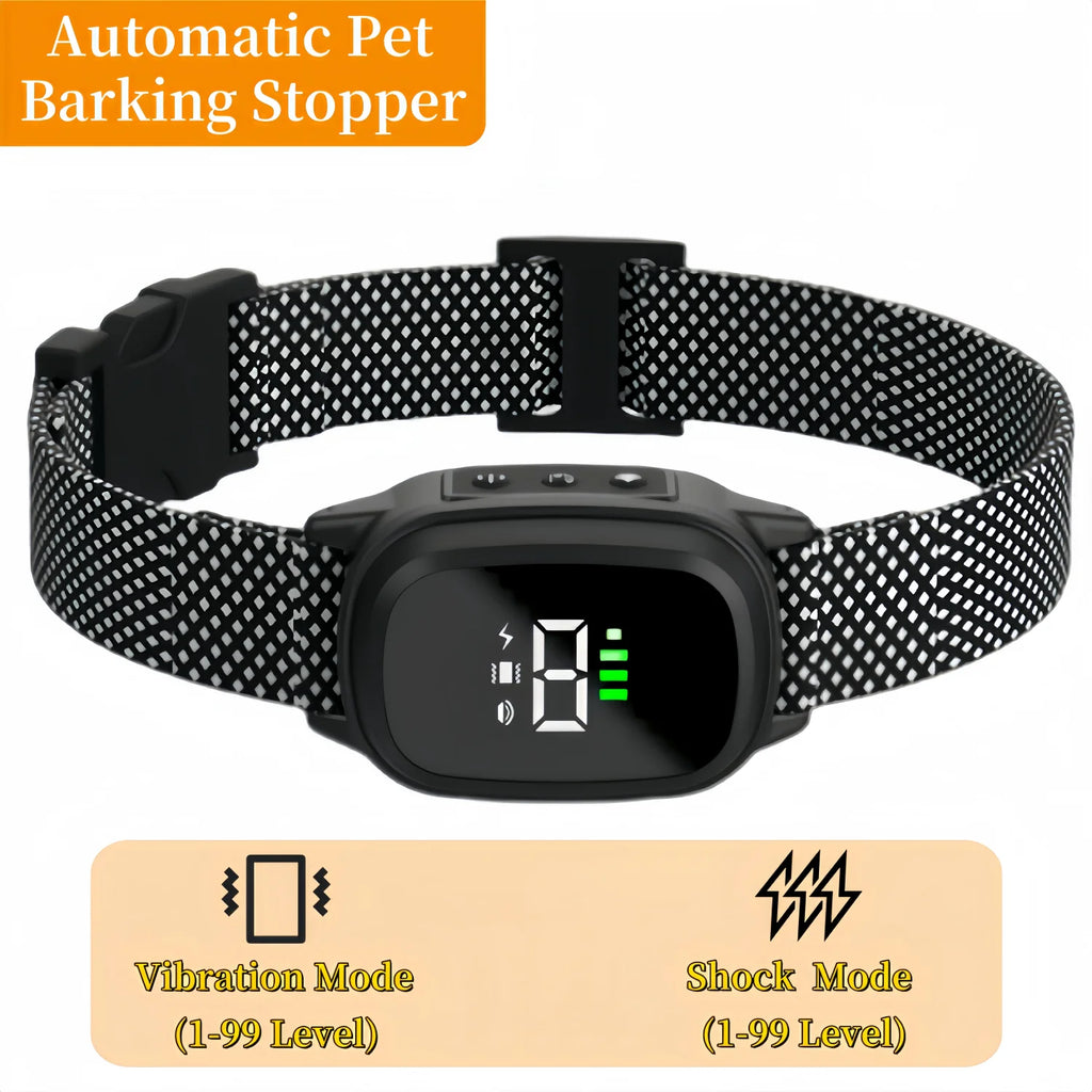 Waterproof Dog Bark Collar, Rechargeable Anti-Bark Collar For Small Medium Dog