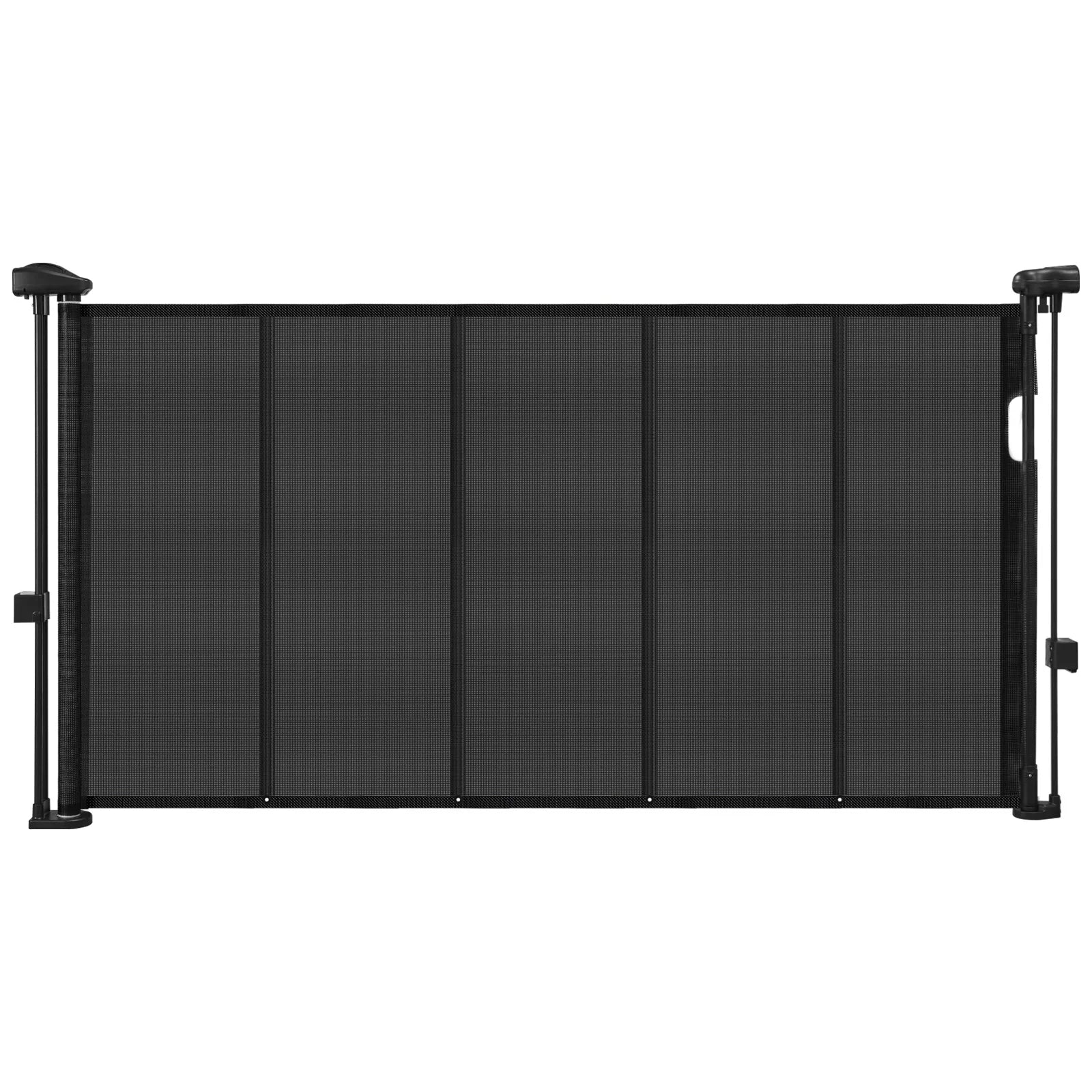 SucceBuy 55/71in Retractable Baby Gate 34in Tall Extends Wide Retractable Gate Mesh Material Easy to Install