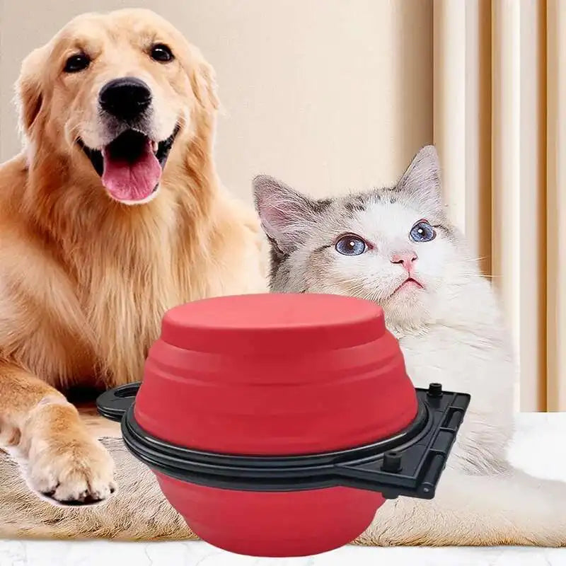 New 2 in 1 Portable Collapsible Dog Cat Travel Bowl Double Bowls or Single Folding Hangable