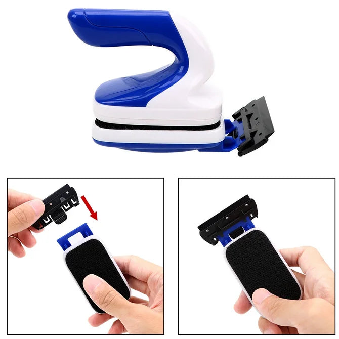Magnetic Brush Fish Tank Algae Scraper Glass Cleaner Floating Aquarium Cleaning Tool Strong Suction