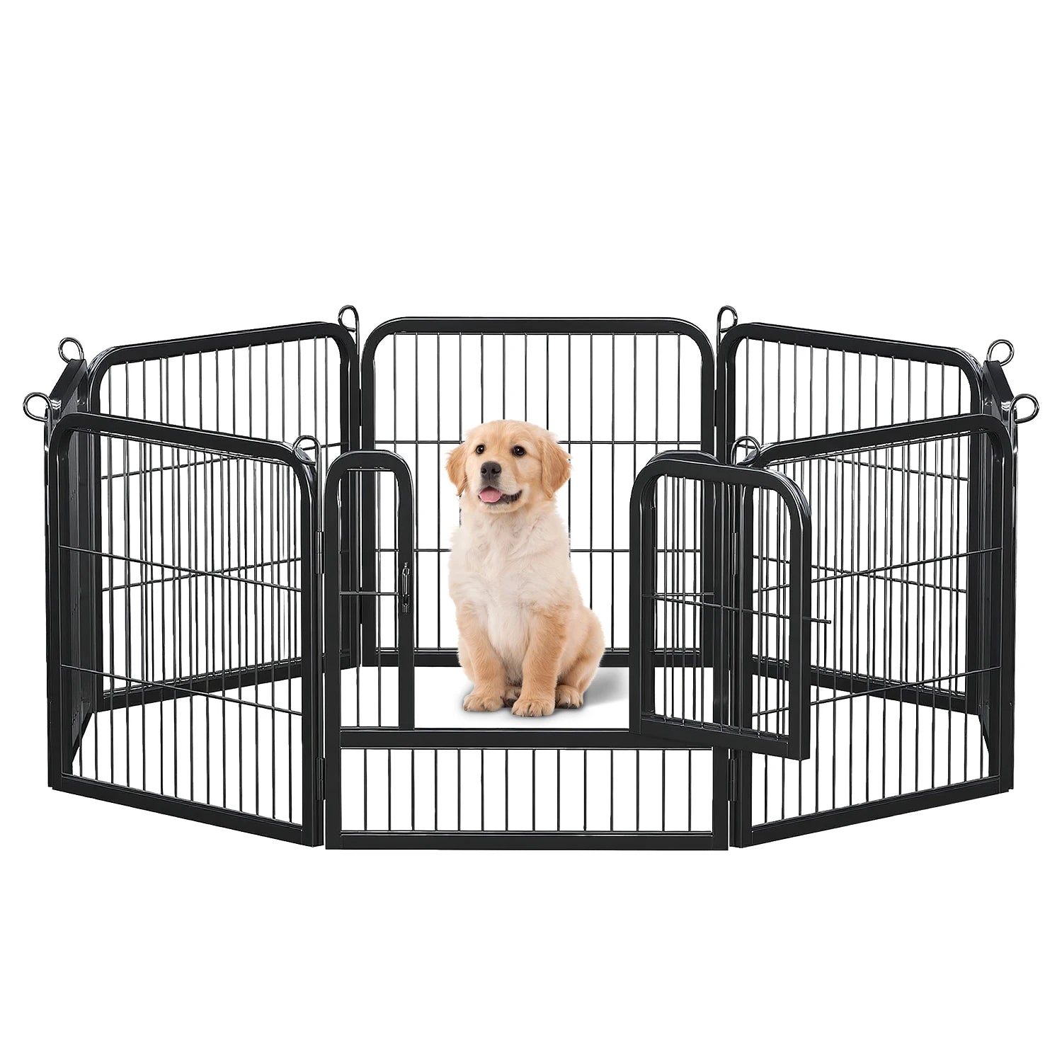 Heavy-Duty Metal Playpen – 24"/32"/40" Options, 8/16 Panels, Ideal for Indoor Use & Outdoor