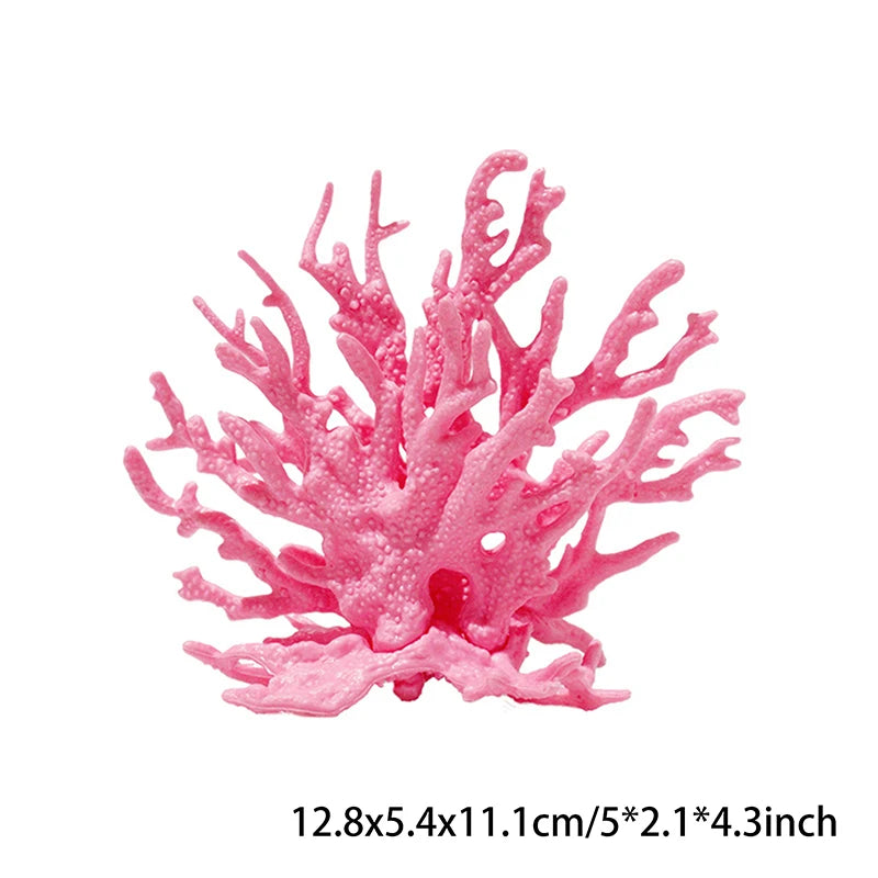 Coralline Artificial Aquarium Fish Tank Decorations PVC Plants Coral Ornaments