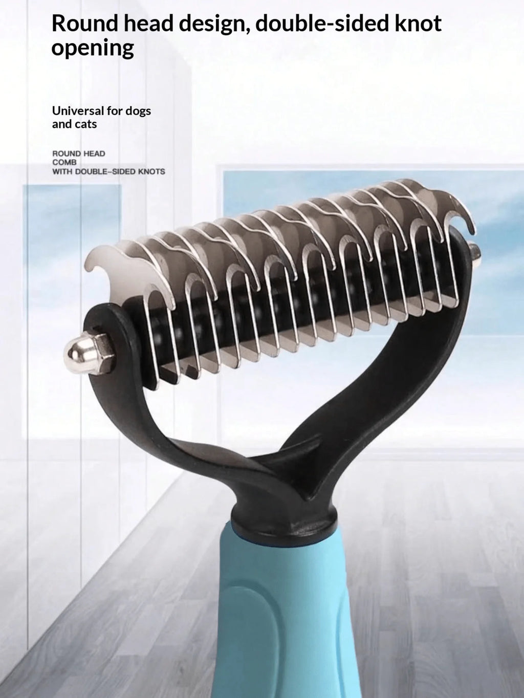 Effectively Reduces Shedding For Short, Medium And Long Haired Pets - Gentle Deshedding Tool, Suitable For Dogs & Cats, Easy To Clean, Comfortable Grip