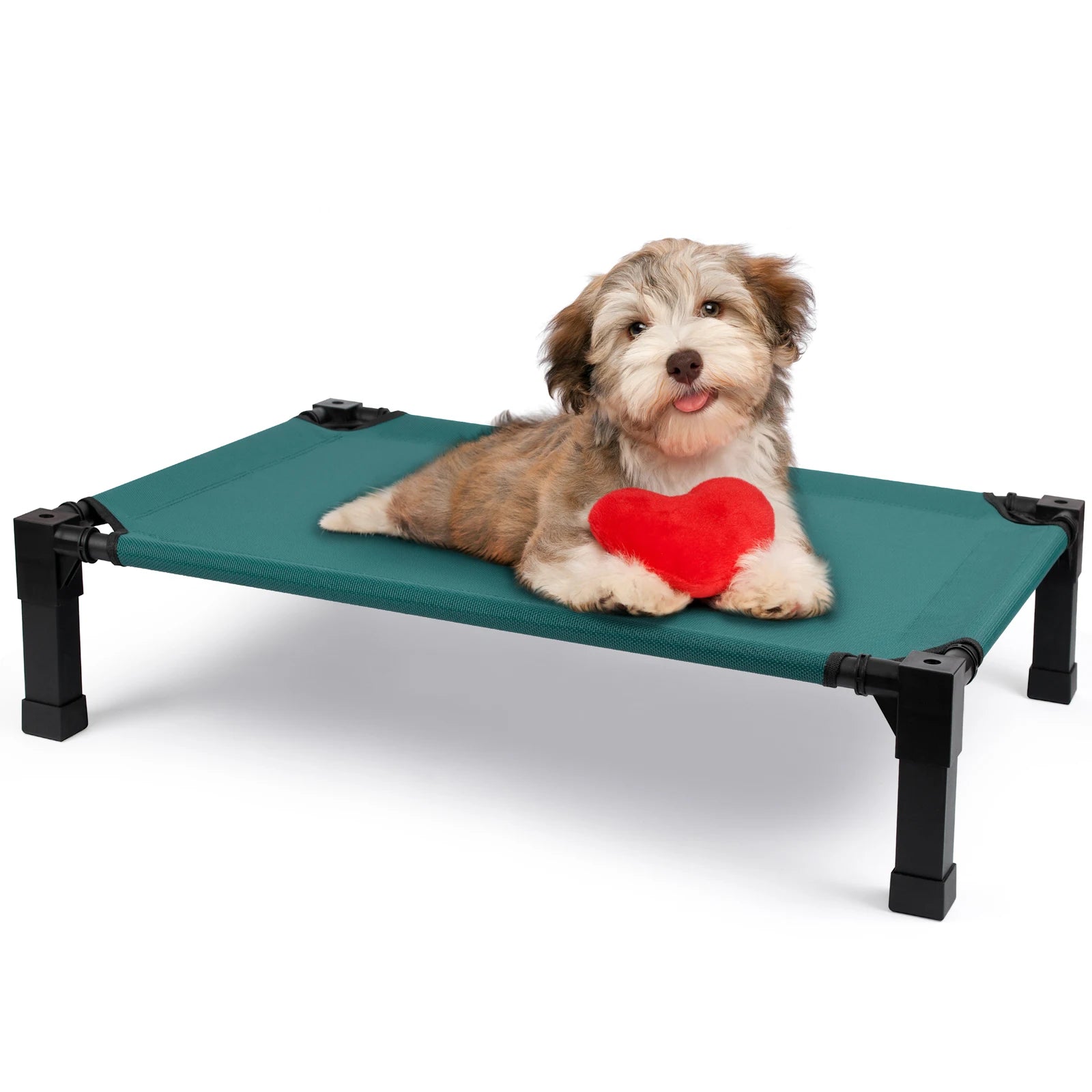 Elevated Dog Bed, Cooling Raised with Chew Proof Washable Breathable Mesh and Metal Frame