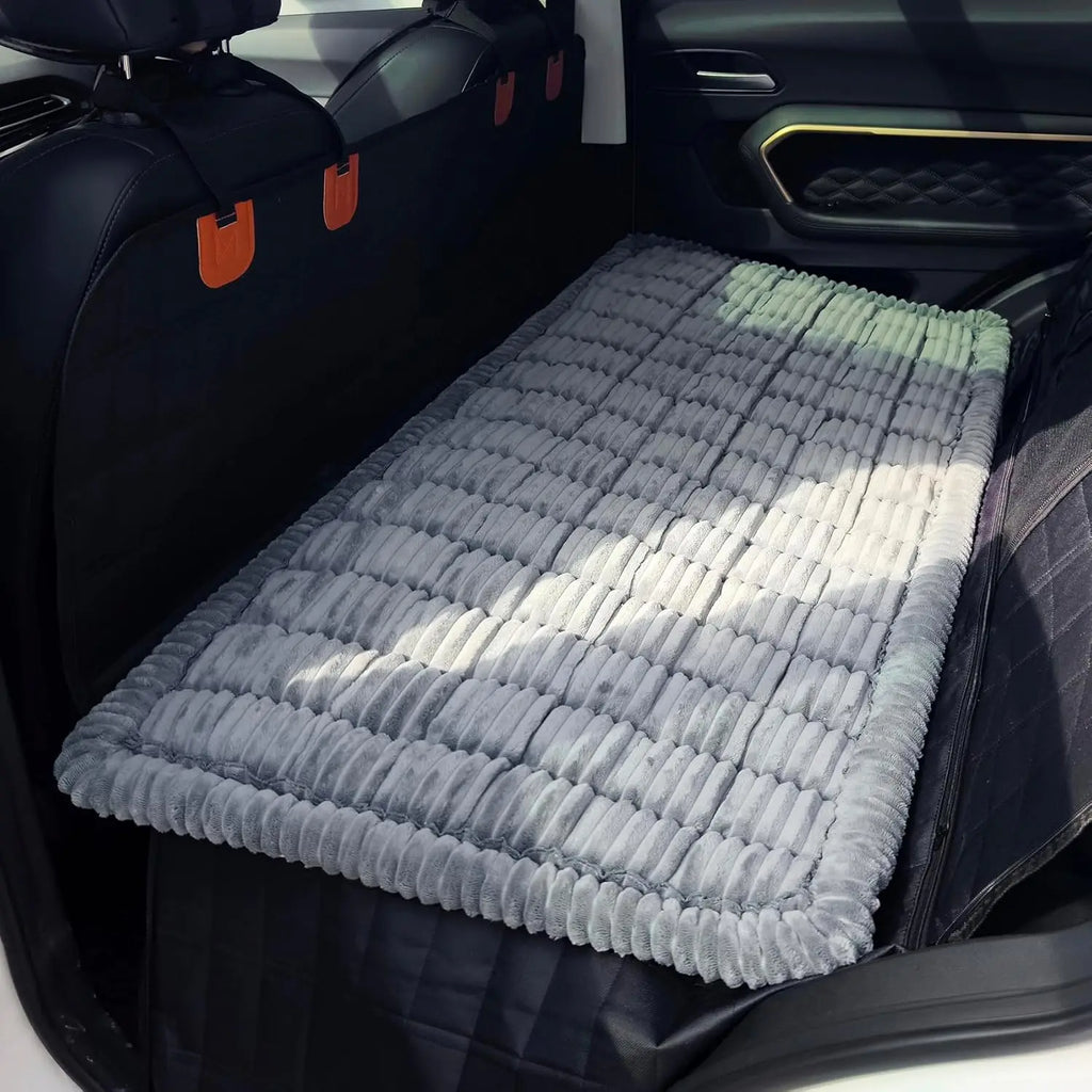 Non-Slip Seat Cover Car Backseat Pet Bed Mat, Blue-Grey, 24.8x54 Inch