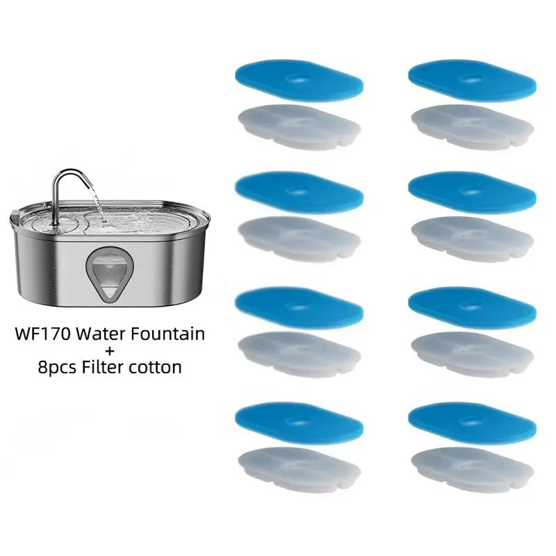 Large Capacity Pet Water Dispenser Automatic Stainless Steel With Transparent Window Water Level