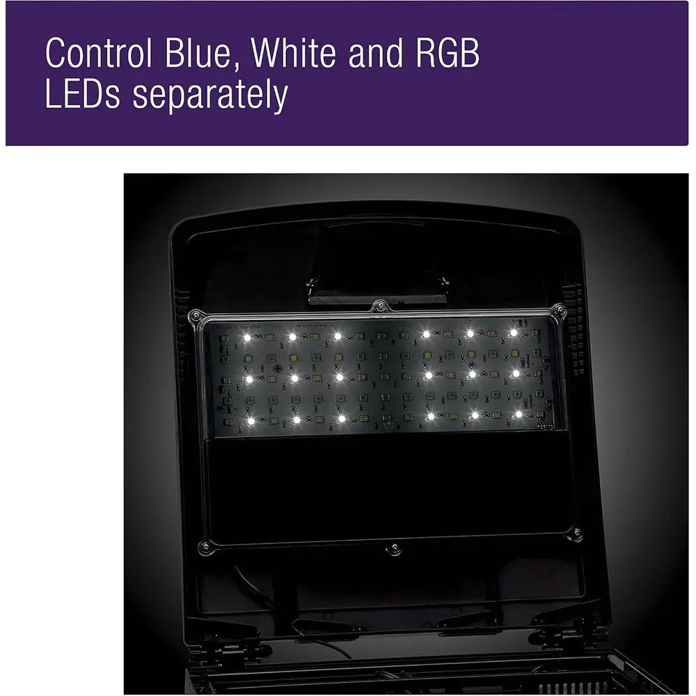 Aquarium Kit, Nano Tank, Customizable LED Lighting,  Saltwater and freshwater Environments, 16 Gallons