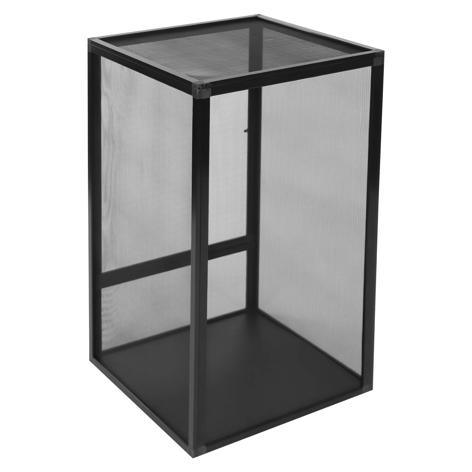 Reptile Pet Feeding Net Box, Aluminum Alloy Micro Habitat Terrarium Enclosure